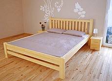 Manželská postel z masivu KIKA - 140 cm