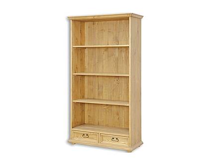 Masivní knihovna Classic Wood Slim REG101