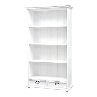 Masivní knihovna Classic Wood WHITE REG101