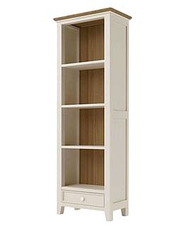 Masivní knihovna LEVANDE AIR REG1P krémová