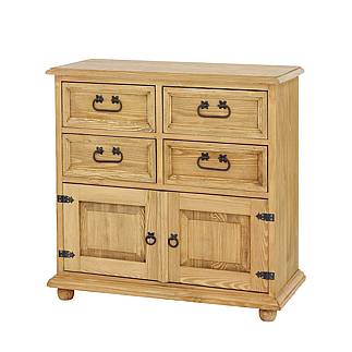 Masivní komoda Classic Wood Slim COM106