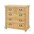 Masivní komoda šuplíková Classic Wood Slim COM105
