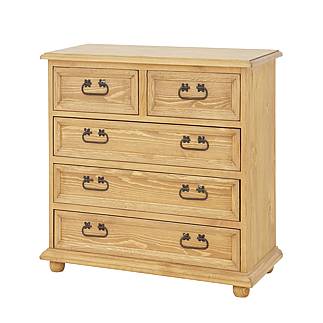 Masivní komoda šuplíková Classic Wood Slim COM105