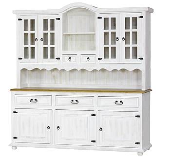 Masivní kredenc Classic Wood White VIT102