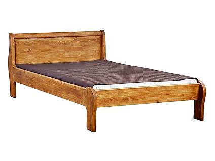 Masivní manželská postel MEXICANA ACC3 140 x 200 cm - lak