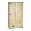 Masivní šatní skříň Classic Wood Slim SZY101/B  kombinovaná SKLADEM