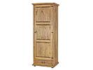 Masivní šatní skříň Classic Wood Slim SZY102/A  se šatní tyči