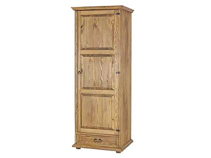 Masivní šatní skříň Classic Wood Slim SZY102/B  policová