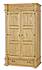 Masivní šatní skříň Classic Wood SZY04B kombinovaná