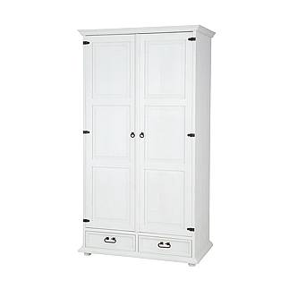 Masivní skříň Classic Wood WHITE SZY101/A