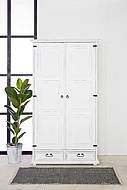 Masivní skříň Classic Wood WHITE SZY101/B