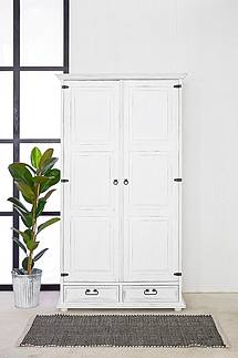 Masivní skříň Classic Wood WHITE SZY101/B