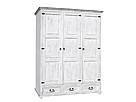 Masivní skříň Classic Wood WHITE SZY103/1
