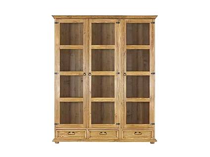 Masivní vitrína Classic Wood VIT108/2 oddělená