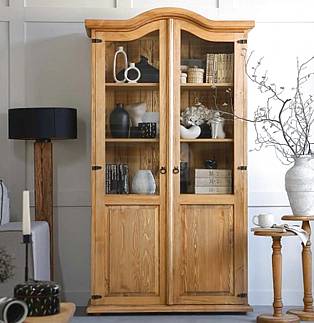 Masivní vitrína Classic Wood VIT112