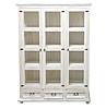 Masivní vitrína Classic Wood WHITE VIT108/1 v celku