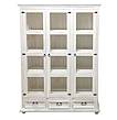 Masivní vitrína Classic Wood WHITE VIT108/1 v celku