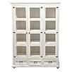 Masivní vitrína Classic Wood WHITE VIT108/1 v celku