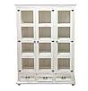 Masivní vitrína Classic Wood WHITE VIT108/2 oddělená