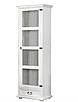 Masivní vitrína Classic Wood WHITE VIT116