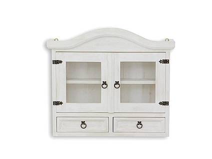 Masivní závěsná skříňka Classic Wood WHITE COS07