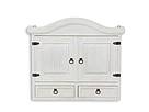 Masivní závěsná skříňka Classic Wood WHITE COS08