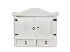 Masivní závěsná skříňka Classic Wood WHITE COS08