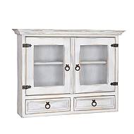 Masivní závěsná skříňka Classic Wood WHITE COS09