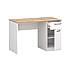 Moderní psací stůl Velvet 1D1S bílá / dub evok – 120 cm