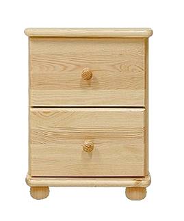 Noční stolek z masivu Nikolas 29, hl. 42cm, přírodní