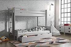 Patrová postel z masivu JARDA - 80x200cm/ 120x200cm