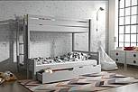 Patrová postel z masivu JARDA  - 90x200cm/ 120x200cm