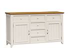 Provensálská komoda LEVANDE K2P z masivu krémová