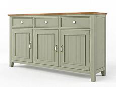 Provensálská komoda LEVANDE K3P SLIM z masivu olivová