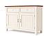 Provensálská komoda LEVANDE K4P SLIM z masivu krémová
