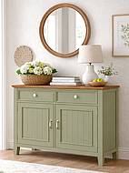 Provensálská komoda LEVANDE K4P SLIM z masivu olivová