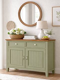 Provensálská komoda LEVANDE K4P SLIM z masivu olivová