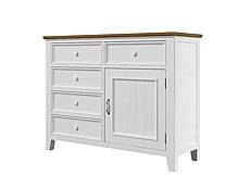 Provensálská komoda LEVANDE K7P SLIM: bílá