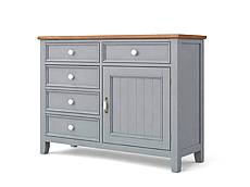 Provensálská komoda LEVANDE K7P SLIM: šedomodrá