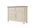 Provensálská komoda LEVANDE K7P z masivu krémová