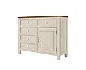 Provensálská komoda LEVANDE K7P z masivu krémová