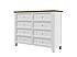 Provensálská komoda LEVANDE K8P SLIM z masivu: bílá