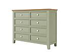 Provensálská komoda LEVANDE K8P SLIM z masivu: olivová
