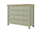 Provensálská komoda LEVANDE K8P4S z masivu olivová