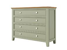 Provensálská komoda LEVANDE K8P4S z masivu olivová