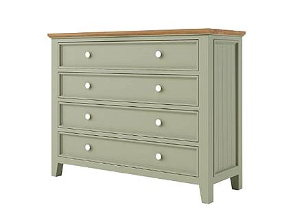 Provensálská komoda LEVANDE K8P4S z masivu olivová