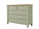 Provensálská komoda LEVANDE K8P5S z masivu: olivová