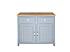 Provensálská komoda LEVANDE SLIM K4P z masivu šedomodrá