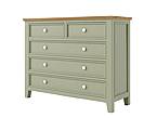 Provensálská komoda PROVENCE K8P5S z masivu olivová