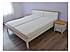 Provensálská postel LEVANDE L1P z masivu bílá 120 x 200 cm